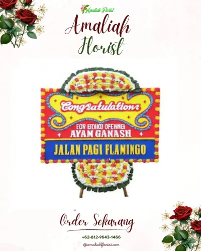 Bunga Papan Congratulation di Kaliwlingi